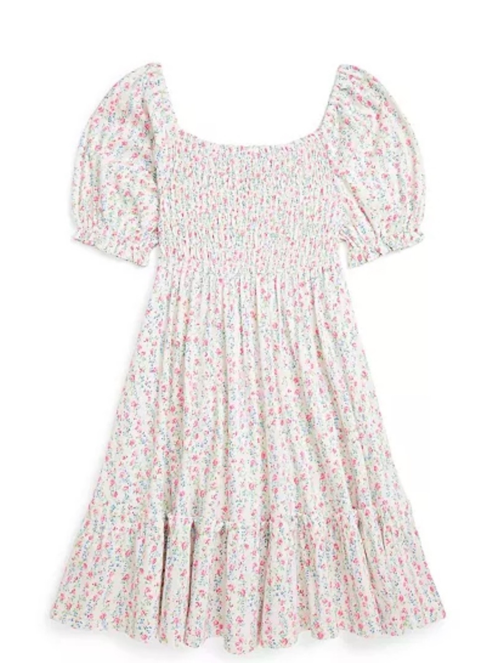 Polo Ralph Lauren Floral Smocked Jersey Dress Nantucket Girl Size X-Large NEW
